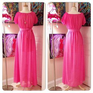 ✨✨HOST PICK✨✨ NWT Pink Chiffon Bohemian Dress